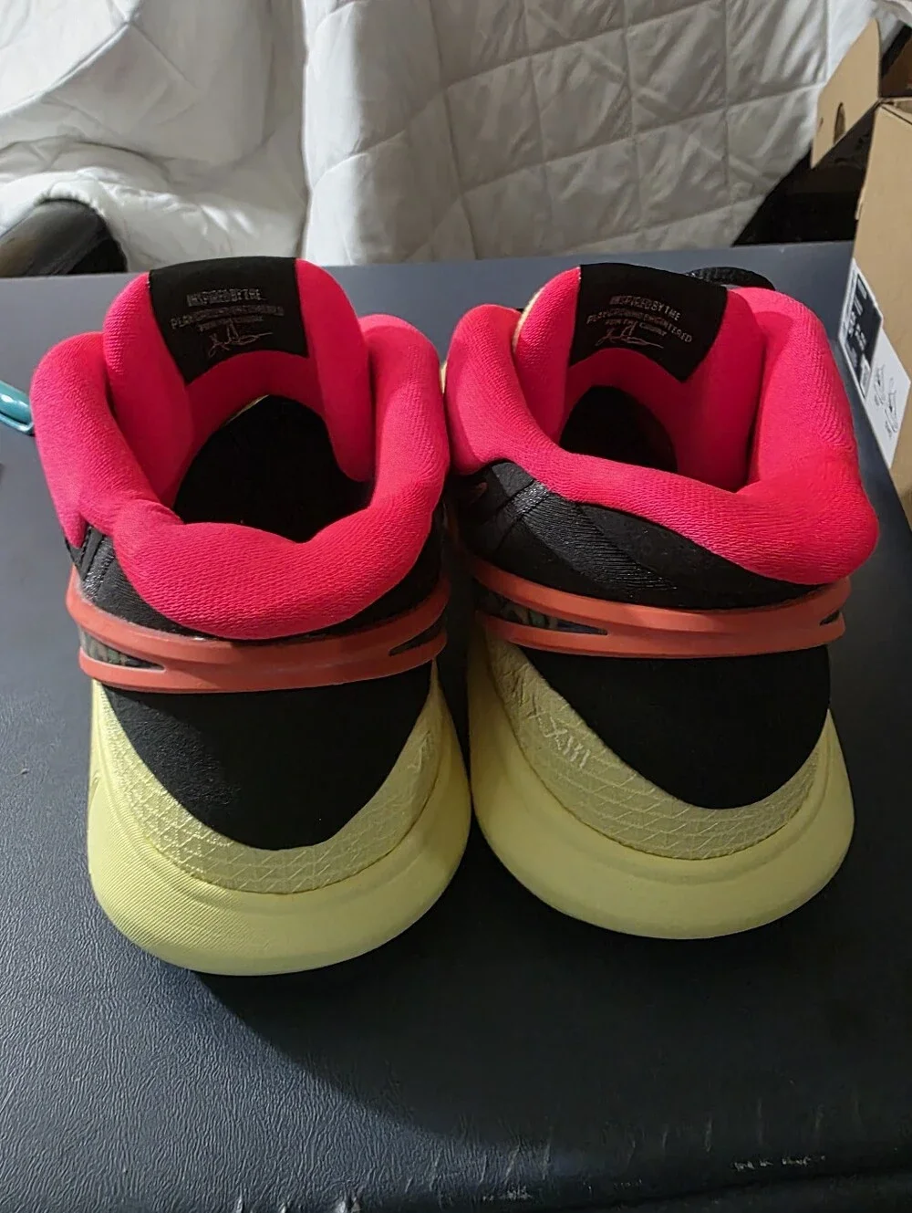 Nike Kyrie 8 GO Size 6.5yt8w Athletic Sneakers — Neon Yellow & Red